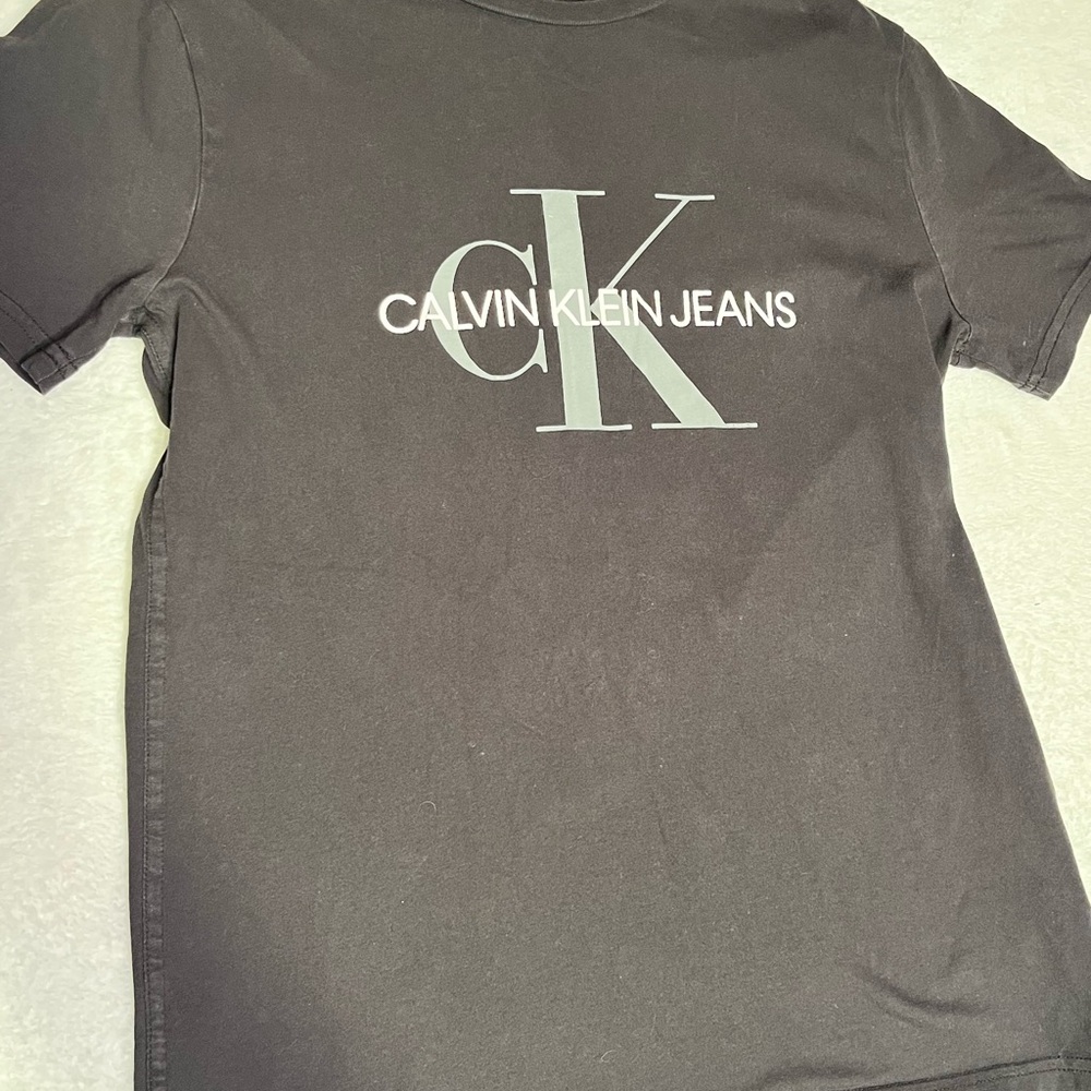 Calvin Klein Jeans Black Crewneck Logo Tee